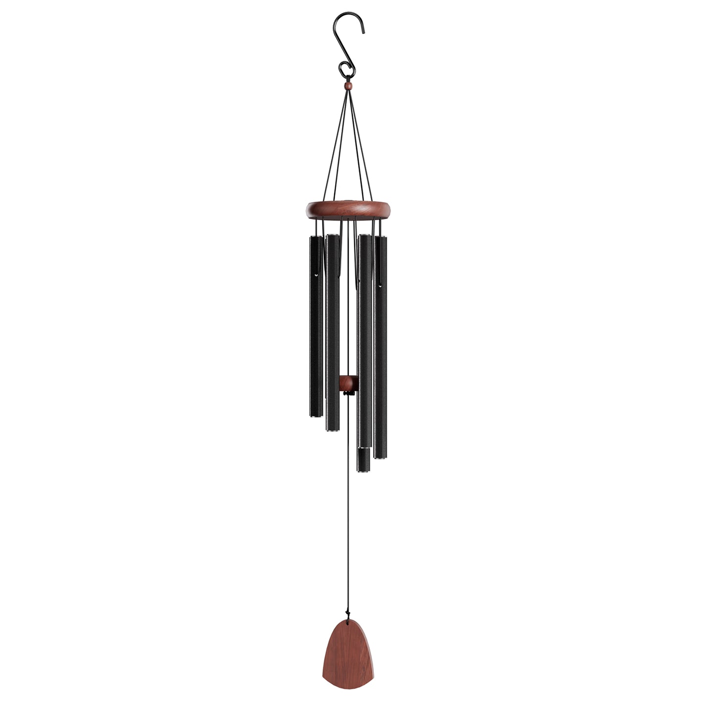 PAIHOME Aluminium Wind Chimes for Garden, Outdoor Windbell with Relaxing Sounds for Patio, Porch, Yard. Deep Tone Wood Hanging Decoration Wind Catcher