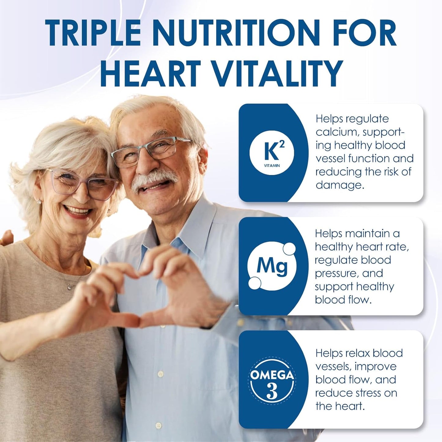 NATURE TARGET Vitamin D3 K2 with Ca & Mg & Omega-3s- 6-in-1 Complex - 5000 IU Vitamin D3, 120 mcg K2, Max Strength Bone,Heart,Immune - 120 Servings