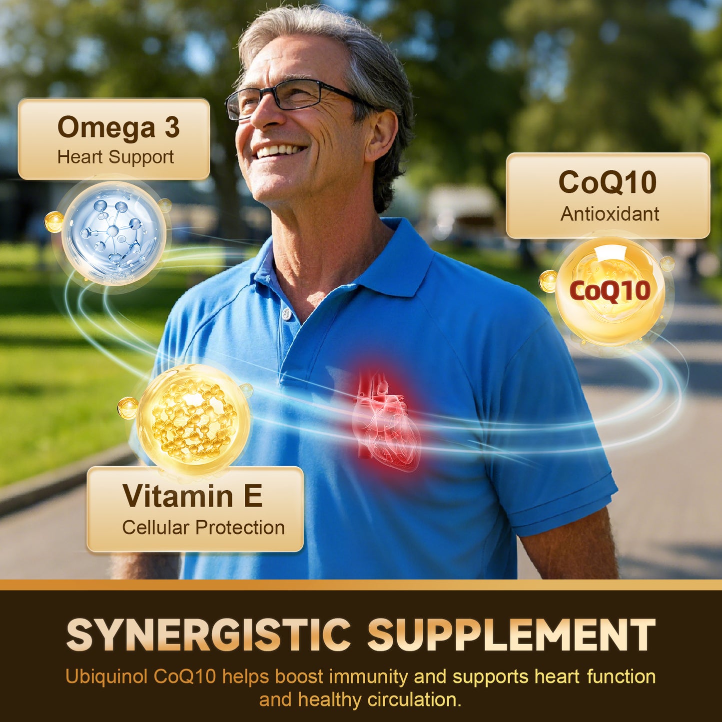 CoQ10 Ubiquinol 400mg, High Absorption Coenzyme Q10 120 Count