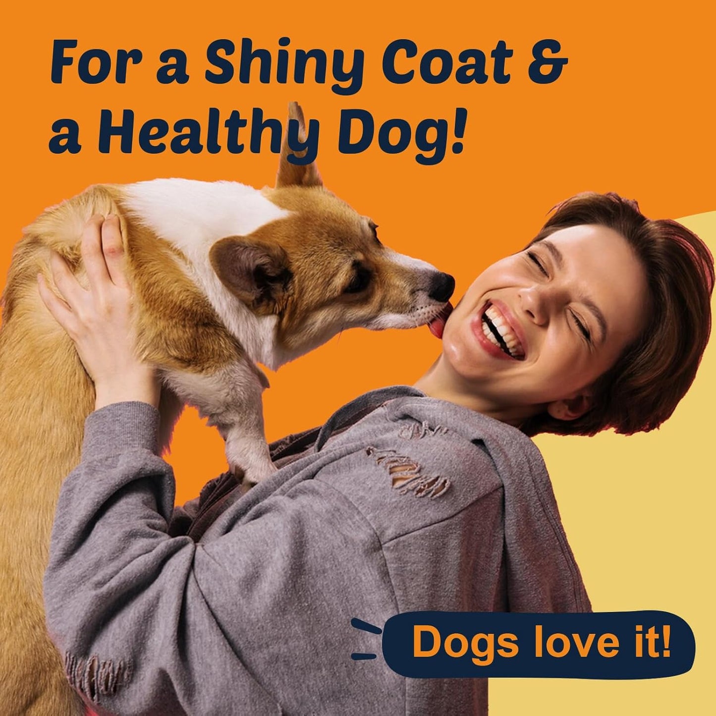 DRFOSTER Omega-3 Fish Oil for Dogs: salmon oil, EPA/DHA, astaxanthin, VitE. Boosts skin, coat, itch/allergy, shedding, hot spots, joints - 120chews