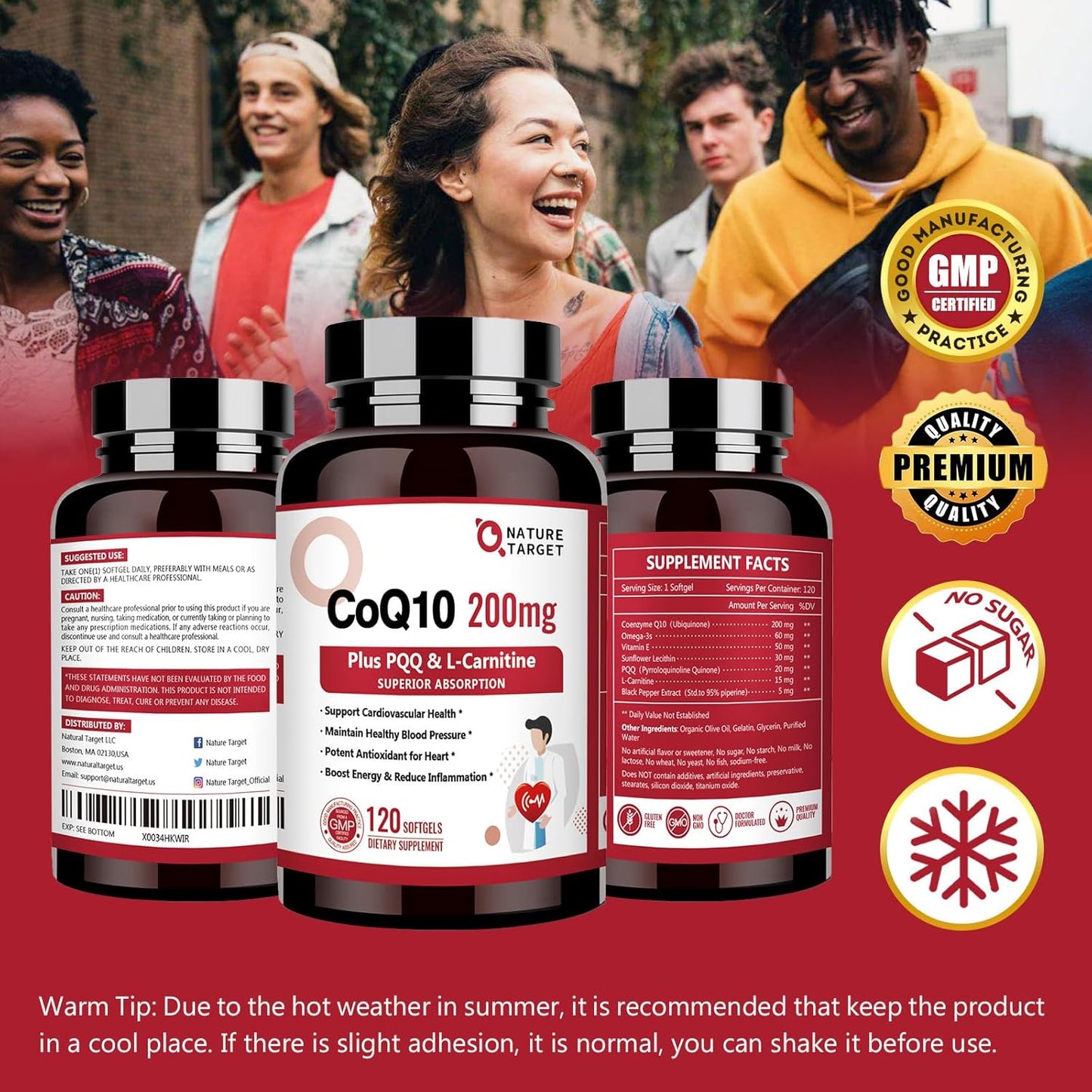 Nature Target CoQ10-200mg-Softgels