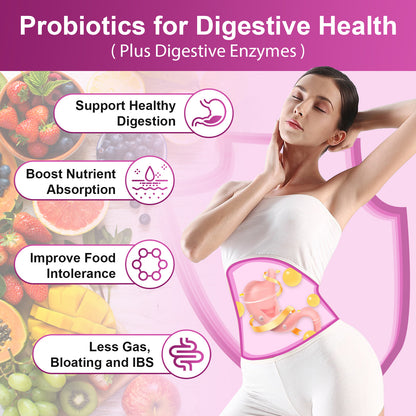 Nature Target Women’s Digestive Health Probiotics, 100 Billion CFUs+31 strains of probiotics - 180ct