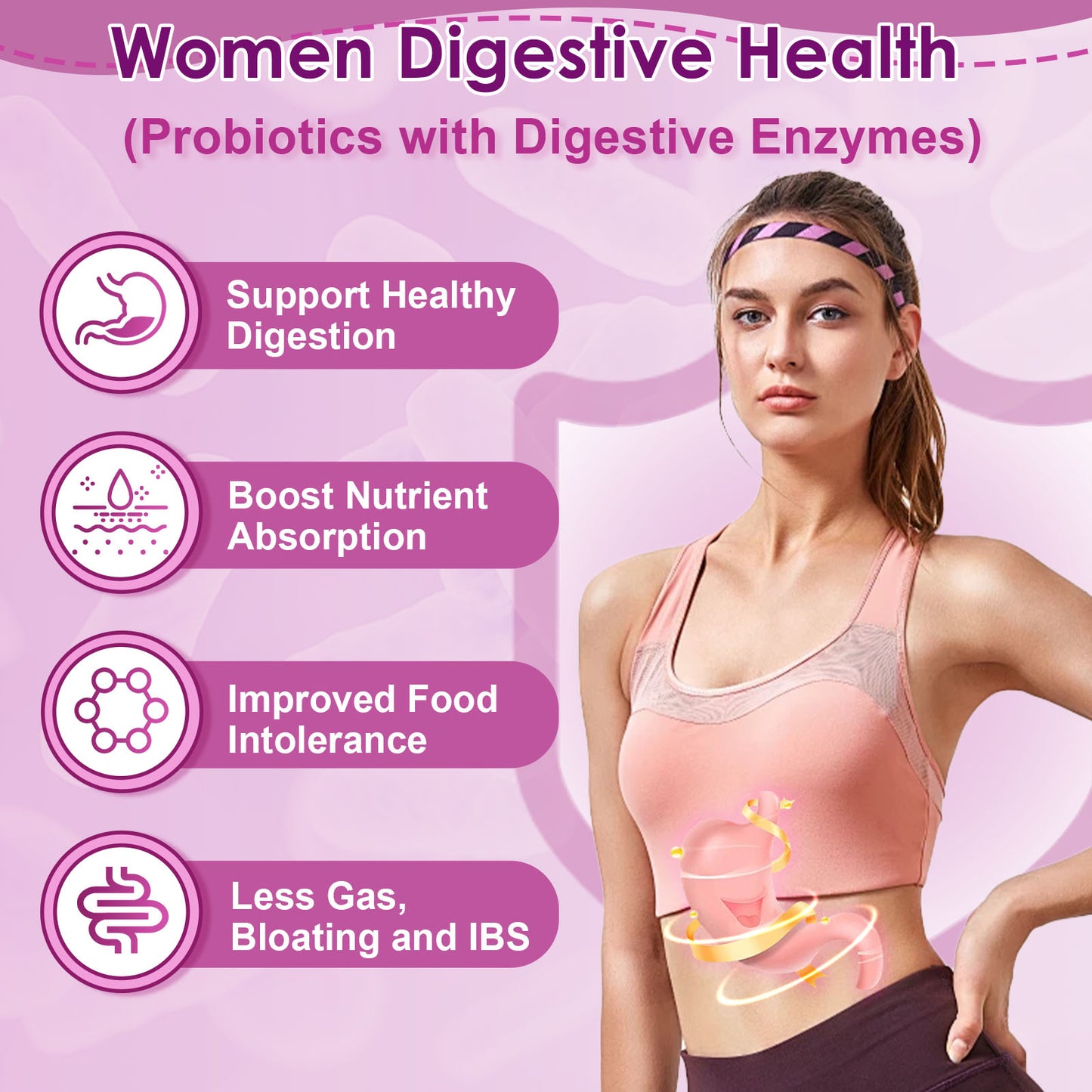 Nature Target Women’s Digestive Health Probiotics, 100 Billion CFUs+31 strains of probiotics - 180ct