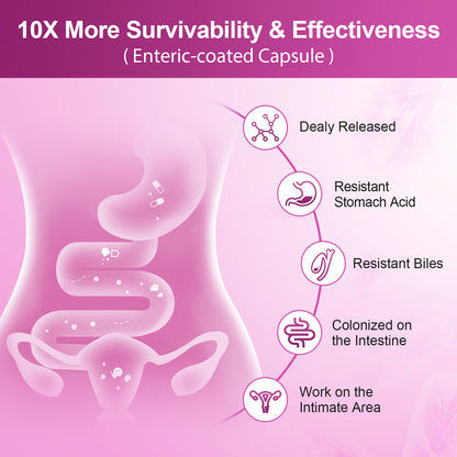 NATURE TARGET Women's Probiotics – 100 Billion CFUs with Digestive Enzymes, Prebiotics & Cranberry – 90 Veggie Capsules