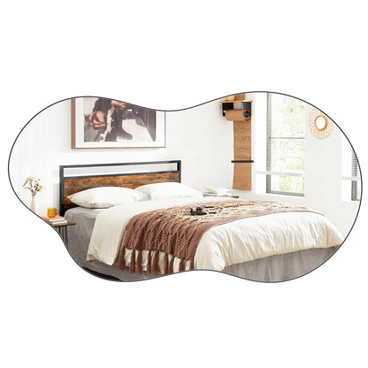 Irregular Wavy Wall Mirror – Asymmetrical Shape, HD Reflection, Modern Decor for Bedroom, Bathroom, Living Room