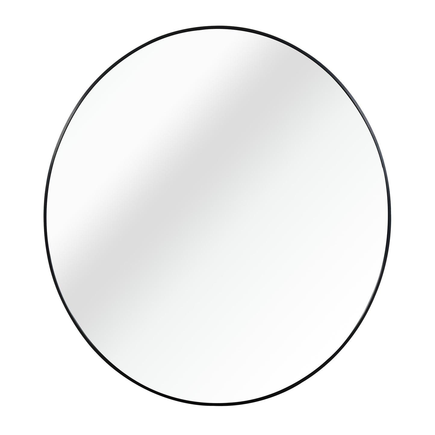 16" x 16" Round Aluminum Alloy Bathroom Vanity Mirror, Wall-Mounted Decorative Circle Mirror - PAIHOME