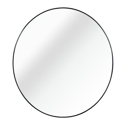 16" x 16" Round Aluminum Alloy Bathroom Vanity Mirror, Wall-Mounted Decorative Circle Mirror - PAIHOME