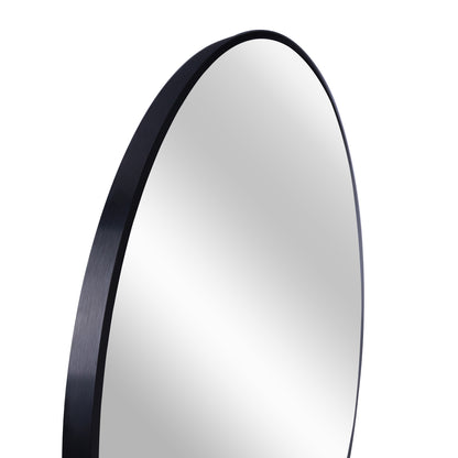 16" x 16" Round Aluminum Alloy Bathroom Vanity Mirror, Wall-Mounted Decorative Circle Mirror - PAIHOME