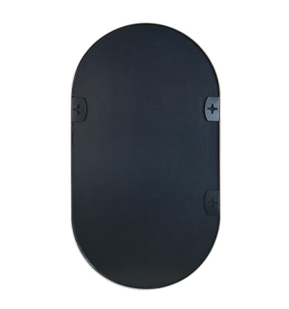 20" × 28" Arched Sleek Bathroom Mirror, Modern Capsule-Shaped Wall Mirror -PAIHOME