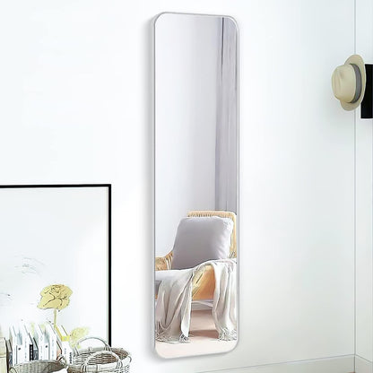 Full Length Door Mirror with Over-the-Door Hooks – Modern Tall Hanging Mirror for Bedroom, Bathroom & Entryway