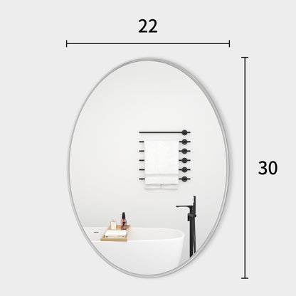 Oval Bathroom Mirror Wall Mounted, Decorative Over Sink Vanity Mirror - PAIHOME