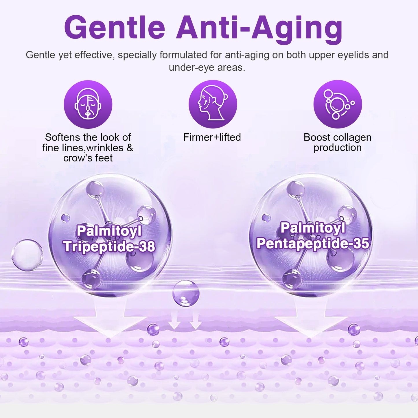 Beliface Anti-Aging Eye Cream: Reduce Wrinkles,Fine Lines,Dark Circles,Brighten—Peptides,Hyaluronic Acid,Niacinamide—Paraben-Free—1.0oz(30g)