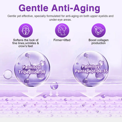 Beliface Anti-Aging Eye Cream: Reduce Wrinkles,Fine Lines,Dark Circles,Brighten—Peptides,Hyaluronic Acid,Niacinamide—Paraben-Free—1.0oz(30g)