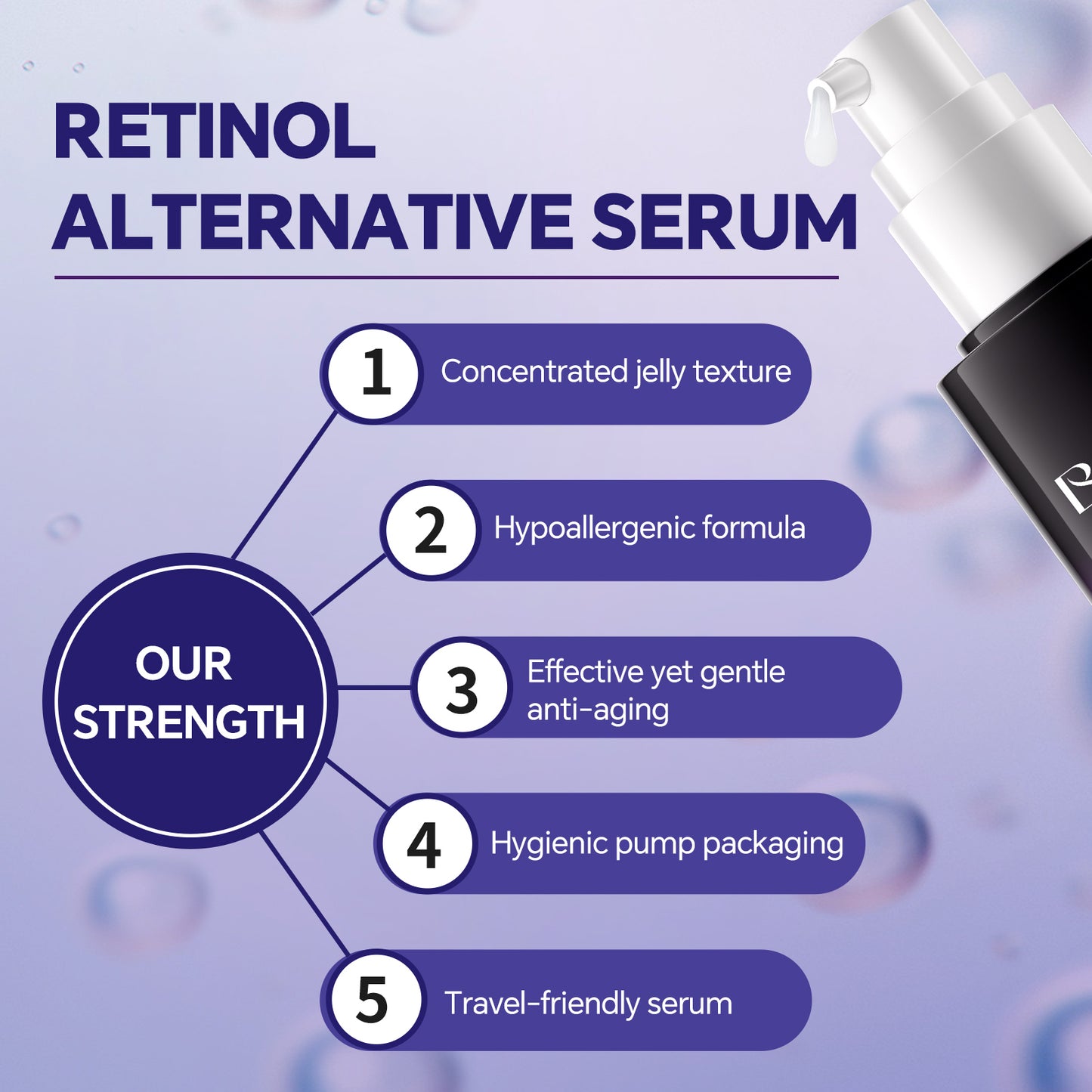 Beliface Peptides Serum: Anti-Aging, Smooth Fine Lines & Wrinkles, Boost Collagen & Hydrate—Hyaluronic Acid—Fragrance-Free—1.35Fl.Oz