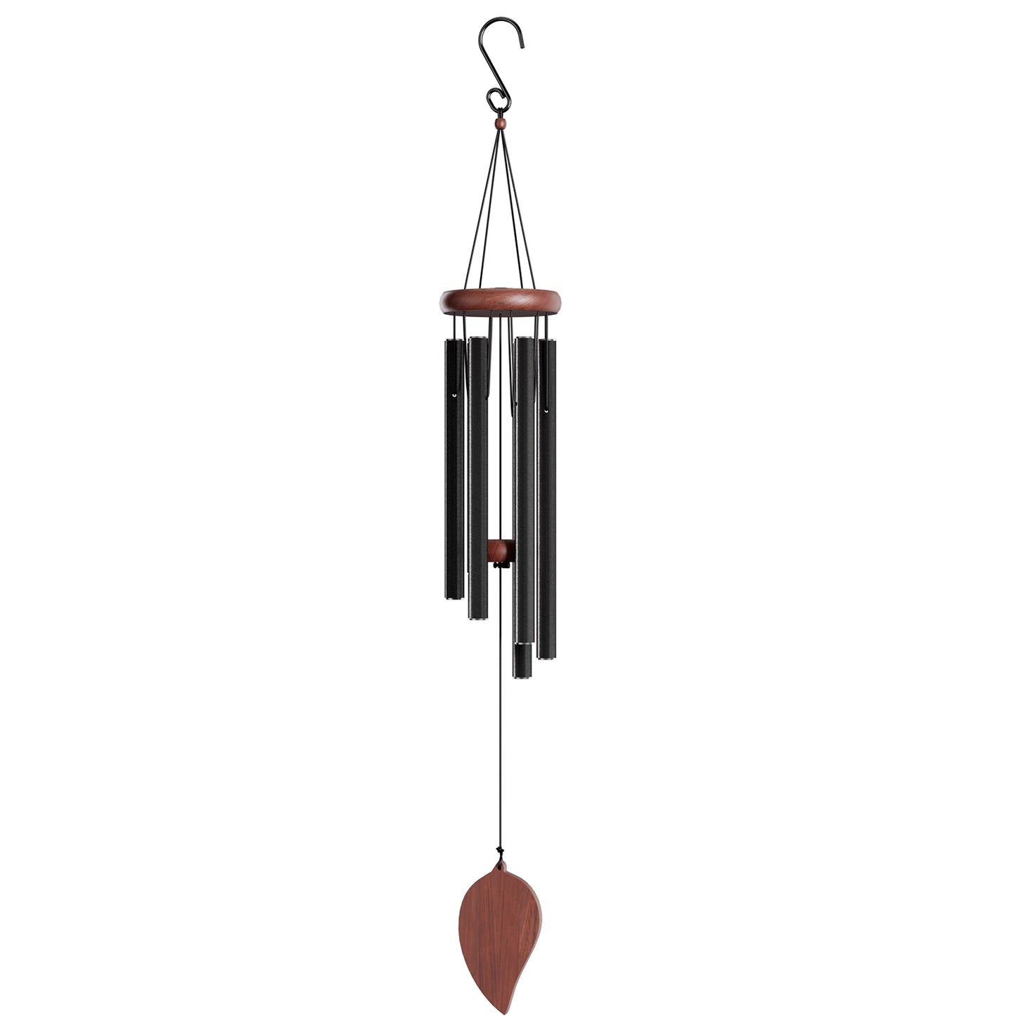 PAIHOME Aluminium Wind Chimes for Garden, Outdoor Windbell with Relaxing Sounds for Patio, Porch, Yard. Deep Tone Wood Hanging Decoration Wind Catcher