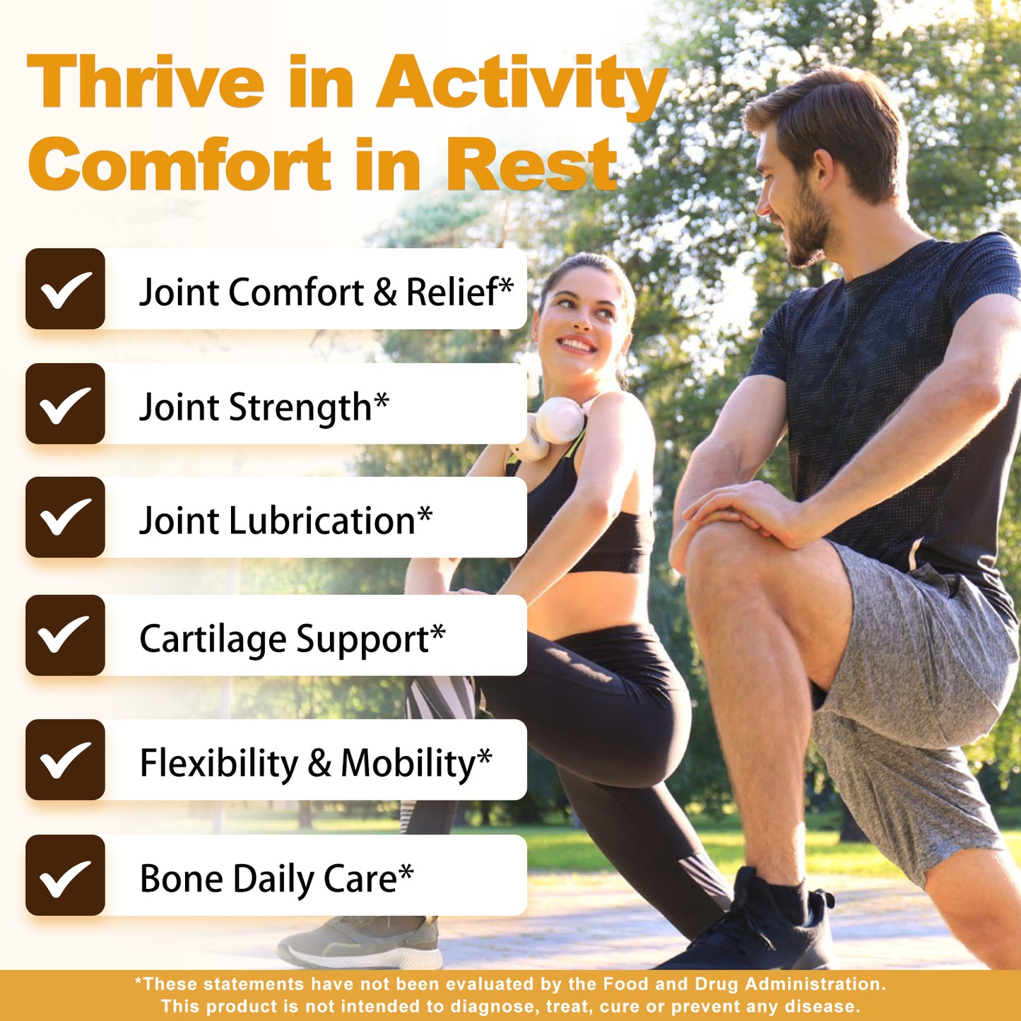 Glucosamine Chondroitin Joint Support Supplement, with MSM Turmeric Boswellia, Glucosamine Sulfate, Glucosamine Chondroitin MSM, for Joint Supports & Relief -120 Capsules