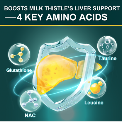 Milk Thistle Supplement with 450 mg Milk Thistle Extract (80% Silymarin)  for Liver Cleanse Detox & Repair, Liver Supplement - 120/240/360 Veggie Capsules