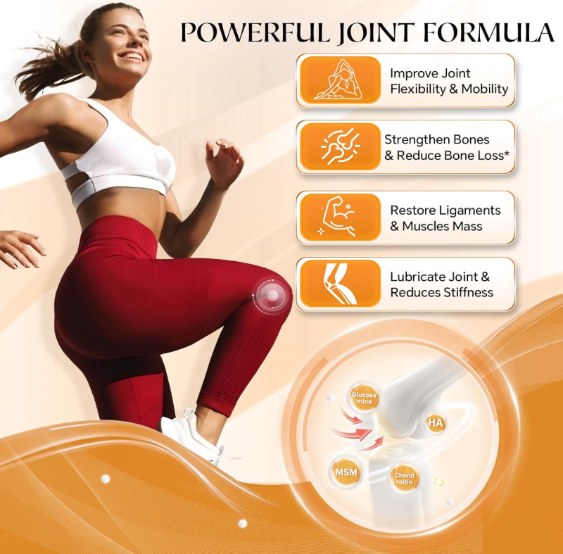 Multi-Collagen-Peptides-Powder for Joint Support, Hydrolyzed Collagen for Women Men with MSM + GC, Type I II III V X Collagen for Skin Hair & Nail, Non-GMO - 35 Servings