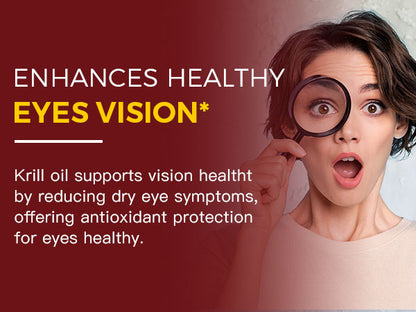 NATURE TARGET Krill Oil 2000 mg with Omega-3 EPA & DHA with Astaxanthin Supplement, Choline - 120 Softgels (60 Servings)