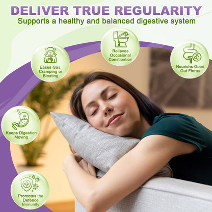 NATURE TARGET Daily Fiber Supplement: Soluble Prebiotic Fiber, Whole Food, GF/SF Free, Keto – Supports Gut/Digestive Health, Regularity – 70 Servings