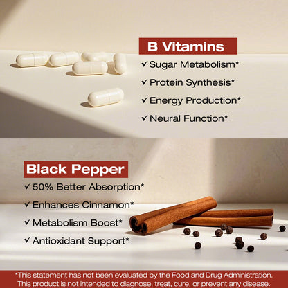 NATURE TARGET Ceylon Cinnamon Supplements Plus Chromium, Bitter Melon, Vegetarian - 120 Capsules