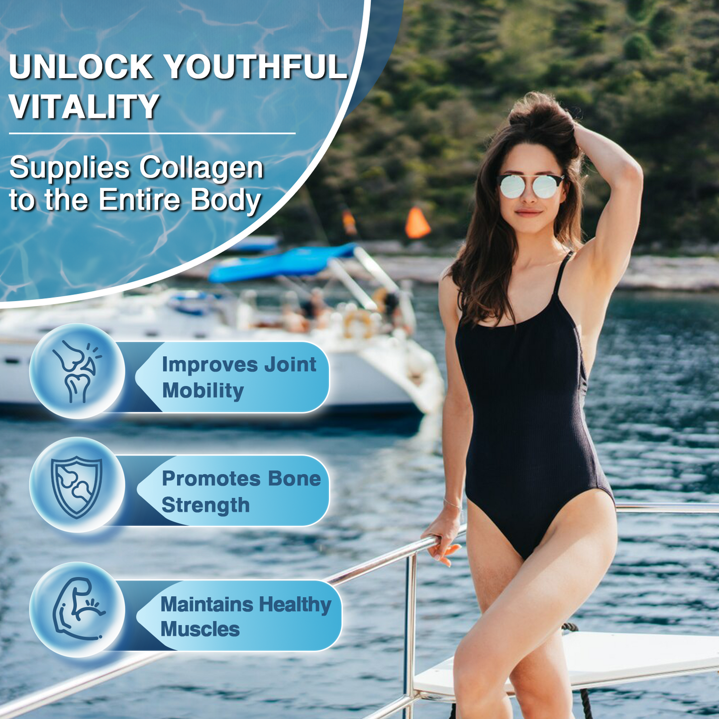 ZEBORA Marine Collagen: Wild Fish Collagen (I,III)+Keratin+MV+HA+Niacin+VC+Bio+18A – Anti-Aging,Skin/Hair/Nails/Jt/Bone/Imm/Energy – 35 Servings