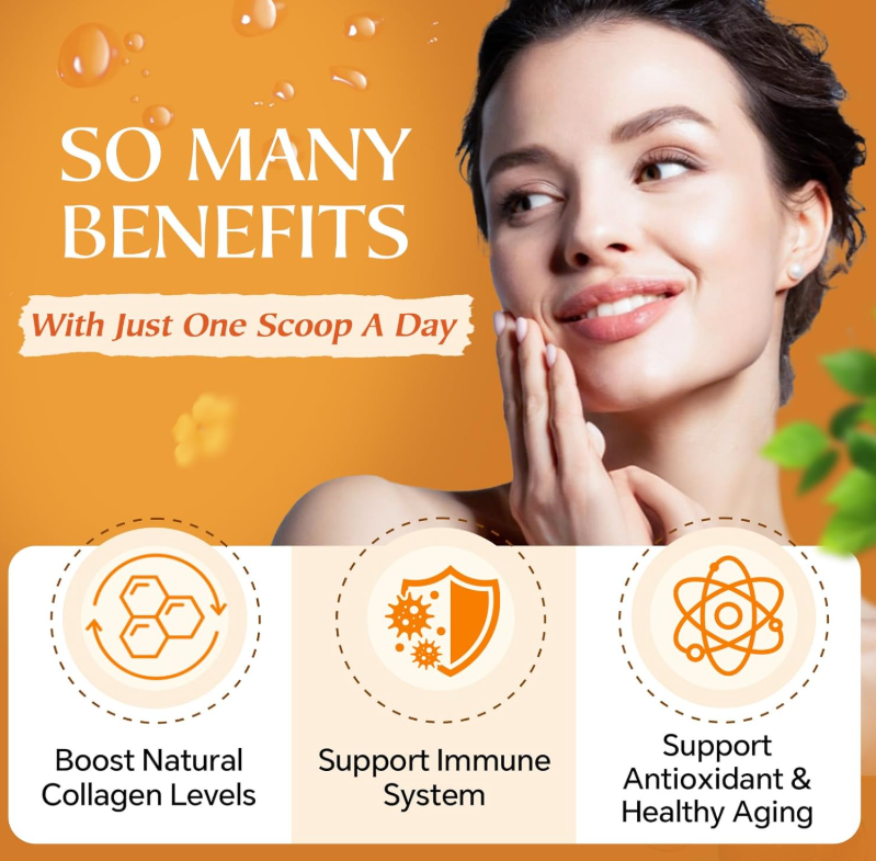 Multi-Collagen-Peptides-Powder for Joint Support, Hydrolyzed Collagen for Women Men with MSM + GC, Type I II III V X Collagen for Skin Hair & Nail, Non-GMO - 35 Servings