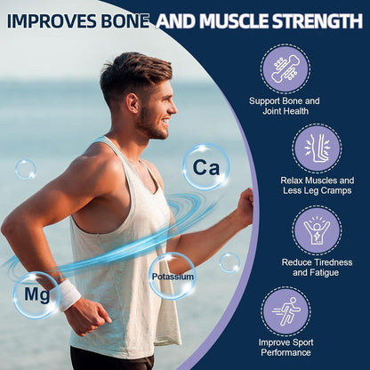 NATURE TARGET Magnesium Supplement Powder for Muscle, Nerve, Bone & Heart Support with Glycinate/Citrate/Malate, L-Theanine - Lemon Orange - 10.58oz