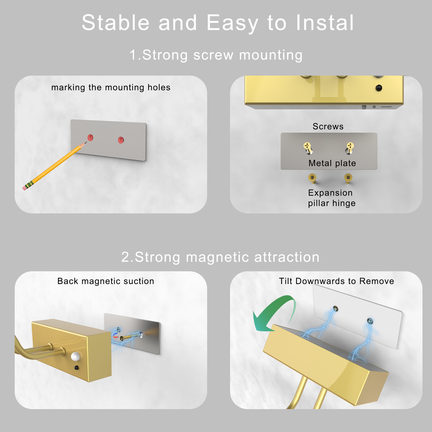 PAIHOME Arched Wall Sconce, Modern Lighting Fixture with Minimalist Design, Stylish Energy-Efficient Wall Sconce with Dimmable Glow for Hallway