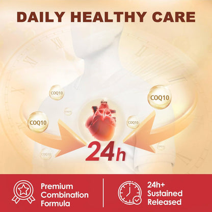 CoQ10 200mg Softgels with Vitamin E & Omega 3-6 -9 & PQQ - High Absorption Coenzyme Q10 with Bioperine | Maximum Antioxidant | Heart Supports & Cellular Energy Production Supplement | 120 Servings