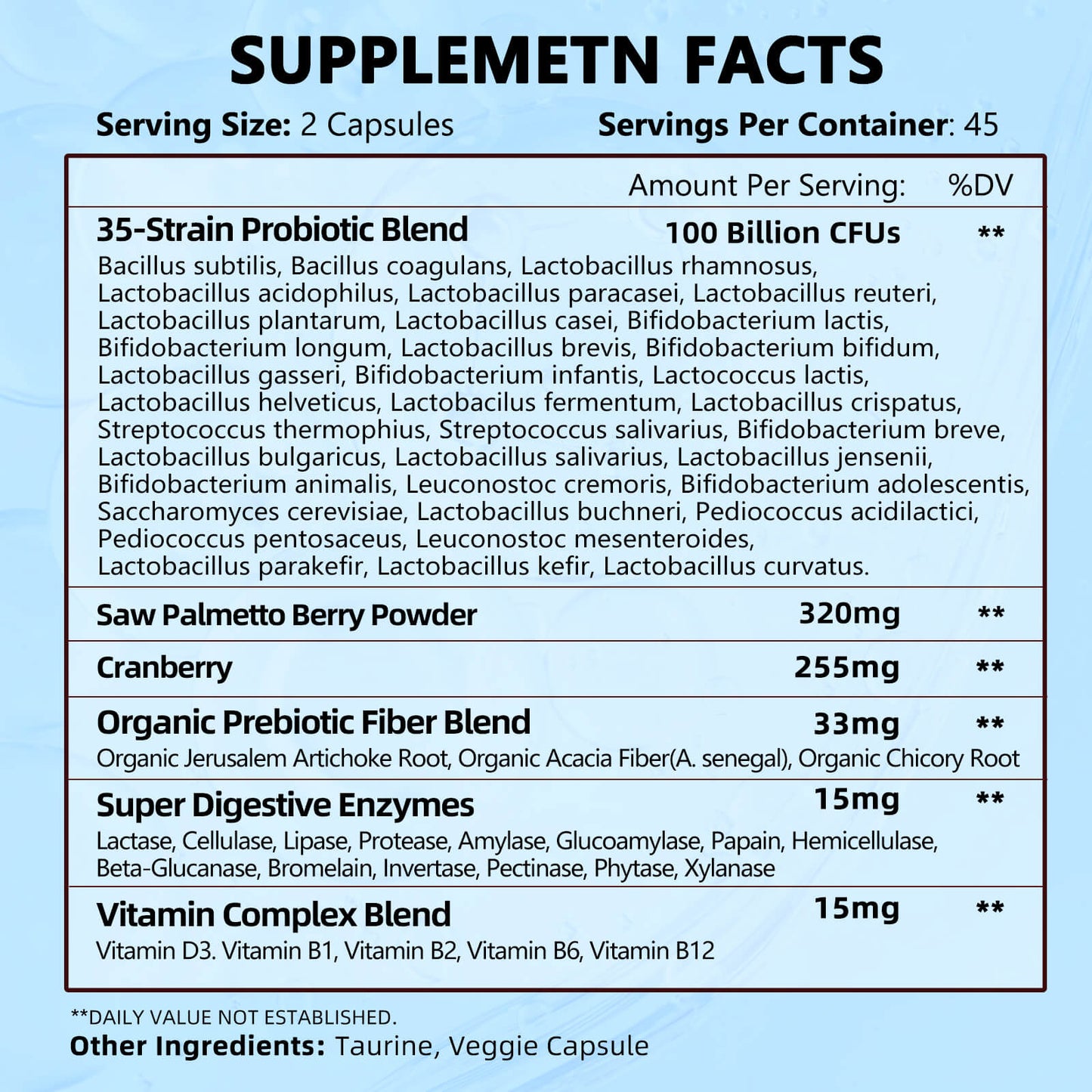 ZEBORA Probiotics for Men 100 Billion CFU - Probiotics & Prebiotics & Enzymes - 90 Veg Capsules