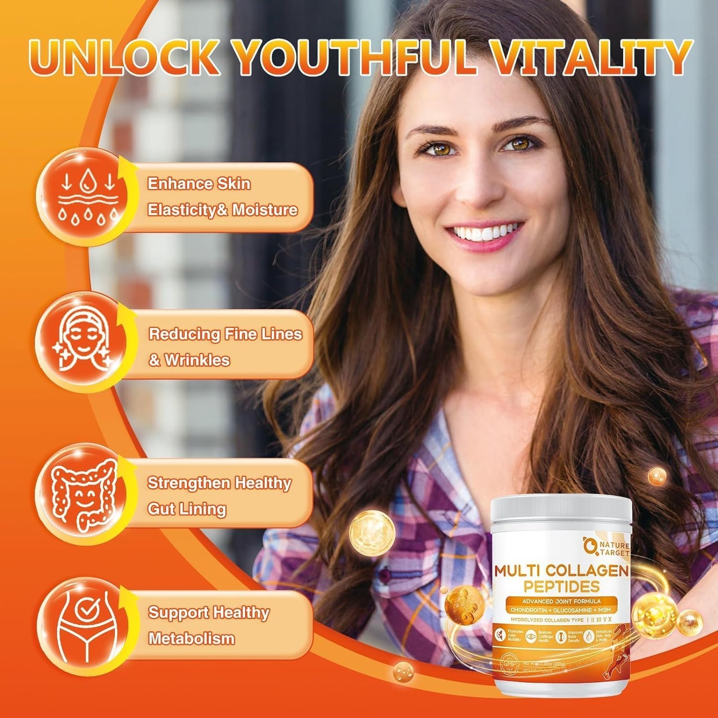 NATURE TARGET Multi-Collagen-Peptides-Powder