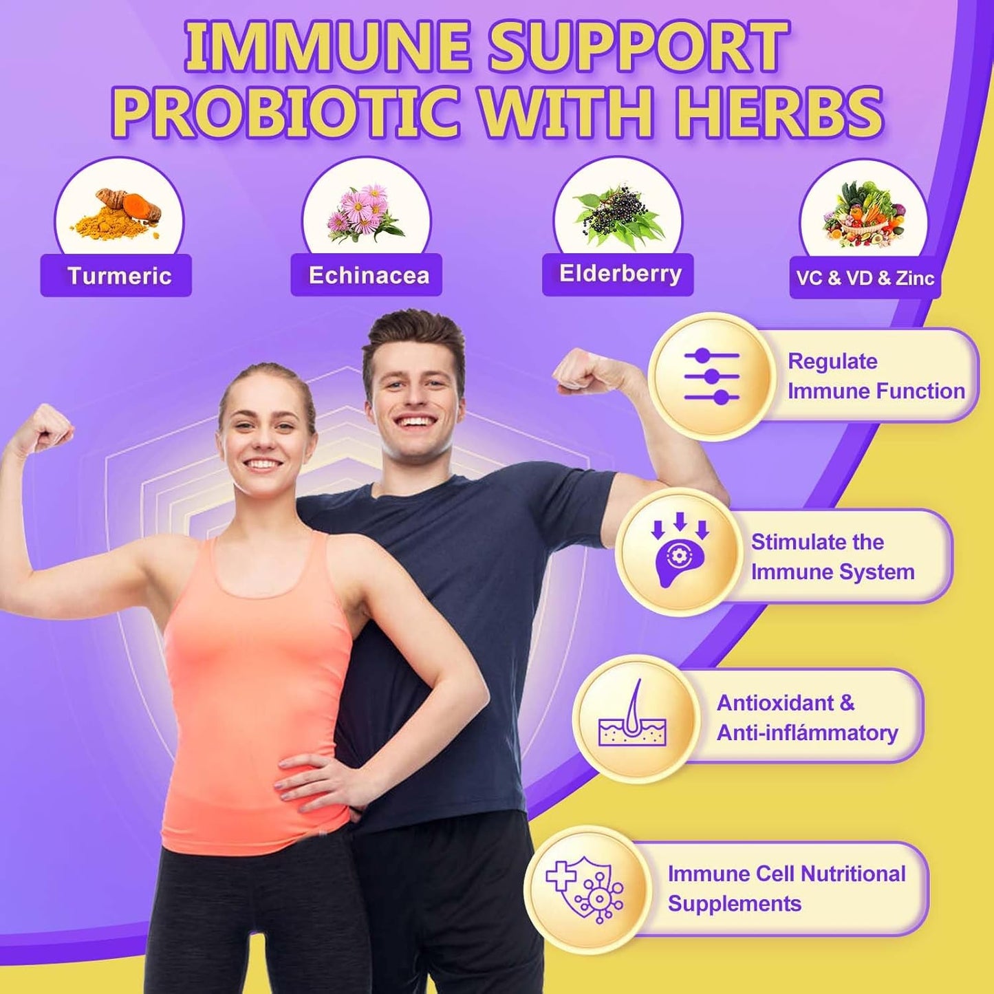 DRFOSTER Probiotics (Women/Men): 120B CFUs, pre/probiotics, D3, Zinc, herbs. Gut health, immunity, detox cleanse - 120 softgels