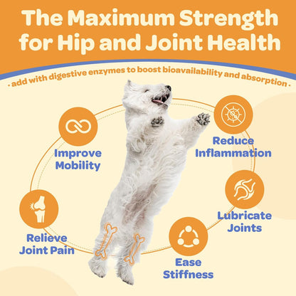 NATURE TARGET Dog Glucosamine — Supports hip & joint, relieves pain for all breeds — Glucosamine, Chondroitin, Omega‑3, MSM, Turmeric — 180 chews