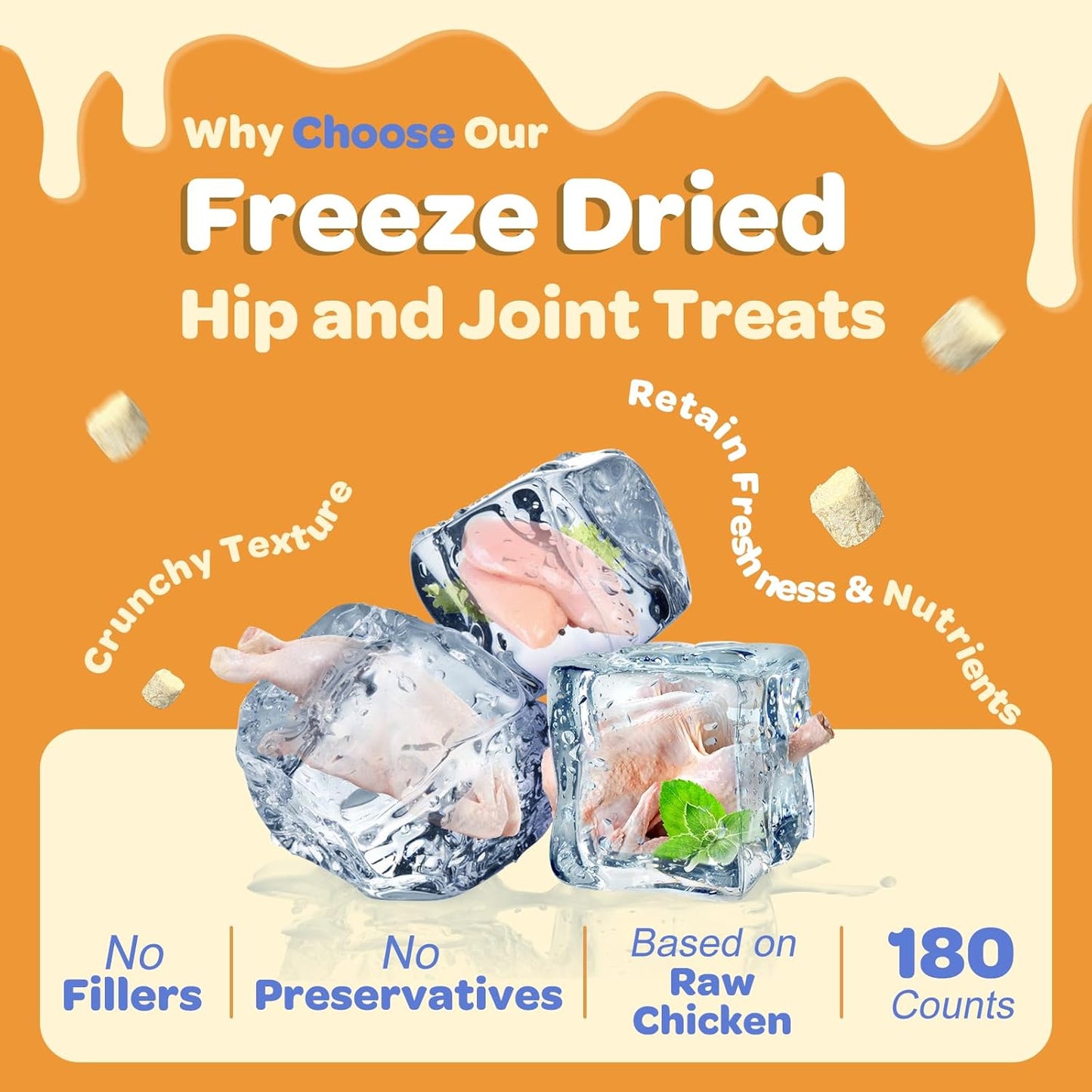 NATURE TARGET Dog Glucosamine — Supports hip & joint, relieves pain for all breeds — Glucosamine, Chondroitin, Omega‑3, MSM, Turmeric — 180 chews