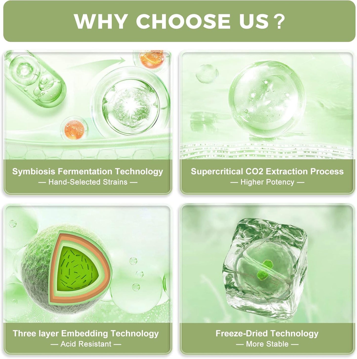 NATURE TARGET Probiotics for Women & Men & Kids 60 Billion CFUs 13 Strains - Prebiotics and Probiotics - 30 Packets