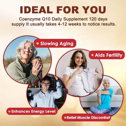 DRFOSTER CoQ10 200 mg + Vit E, Omega 3-6-9, PQQ, Bioperine. High absorption. Max antioxidant, heart support, cellular energy - 120 servings