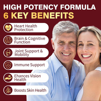 Krill Oil 1200mg, Antarctic Krill Oil Omega 3 Supplement with EPA, DHA，Astaxanthin & Phospholipids for Heart & Brain & Joint Health, No Fishy Aftertaste,120 Softgels (60 Servings)