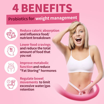 NATURE TARGET Women’s Prebiotics and Probiotics, 50 Billion CFUs+31 strains of probiotics - 30 packets