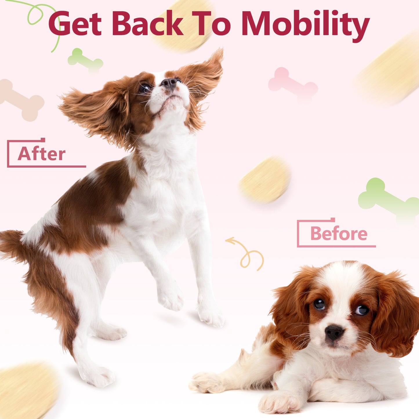 ZEBORA Dog Glucosamine – with chondroitin, MSM, hemp, turmeric, omega-3 & calcium; supports hip, joint, pain relief & skin health – 120 chews