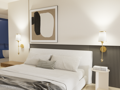 PAIHOME Elegant Wall Sconce Set with Crystal Accent, Bedroom Living Room Hallway Feature Wall Lighting Fixtures