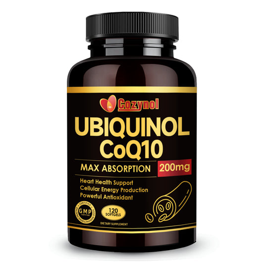 CoQ10 Ubiquinol 200mg, High Absorption Coenzyme Q10 120 Count