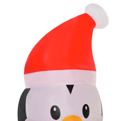 Christmas Inflatables Outdoor Decorations Penguin Wearing Christmas Sweater, Blow-Up Yard Christmas Decor with LED Lights Display