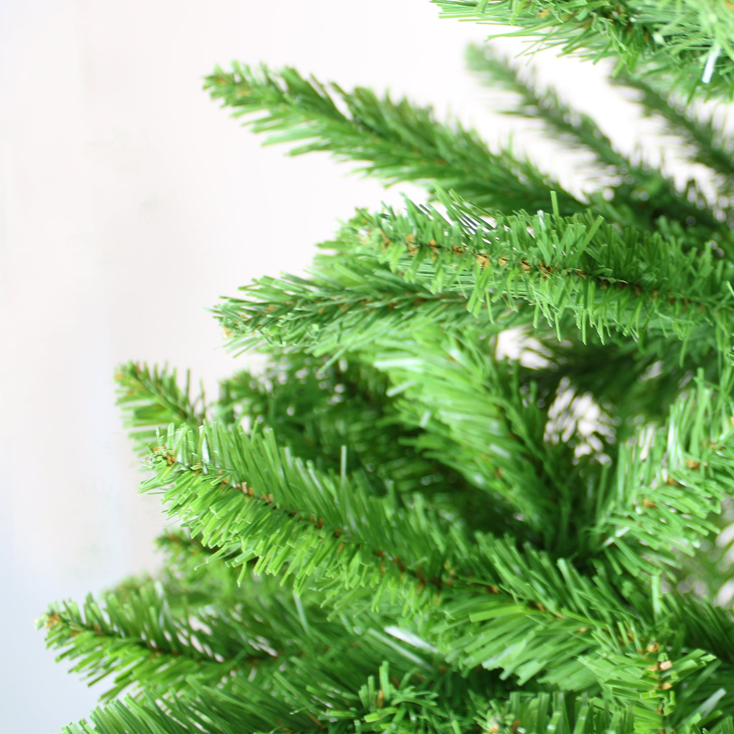 Artificial Christmas Tree - Realistic Green PVC Holiday Tree with Metal Stand for Small Spaces and Easy Assembly