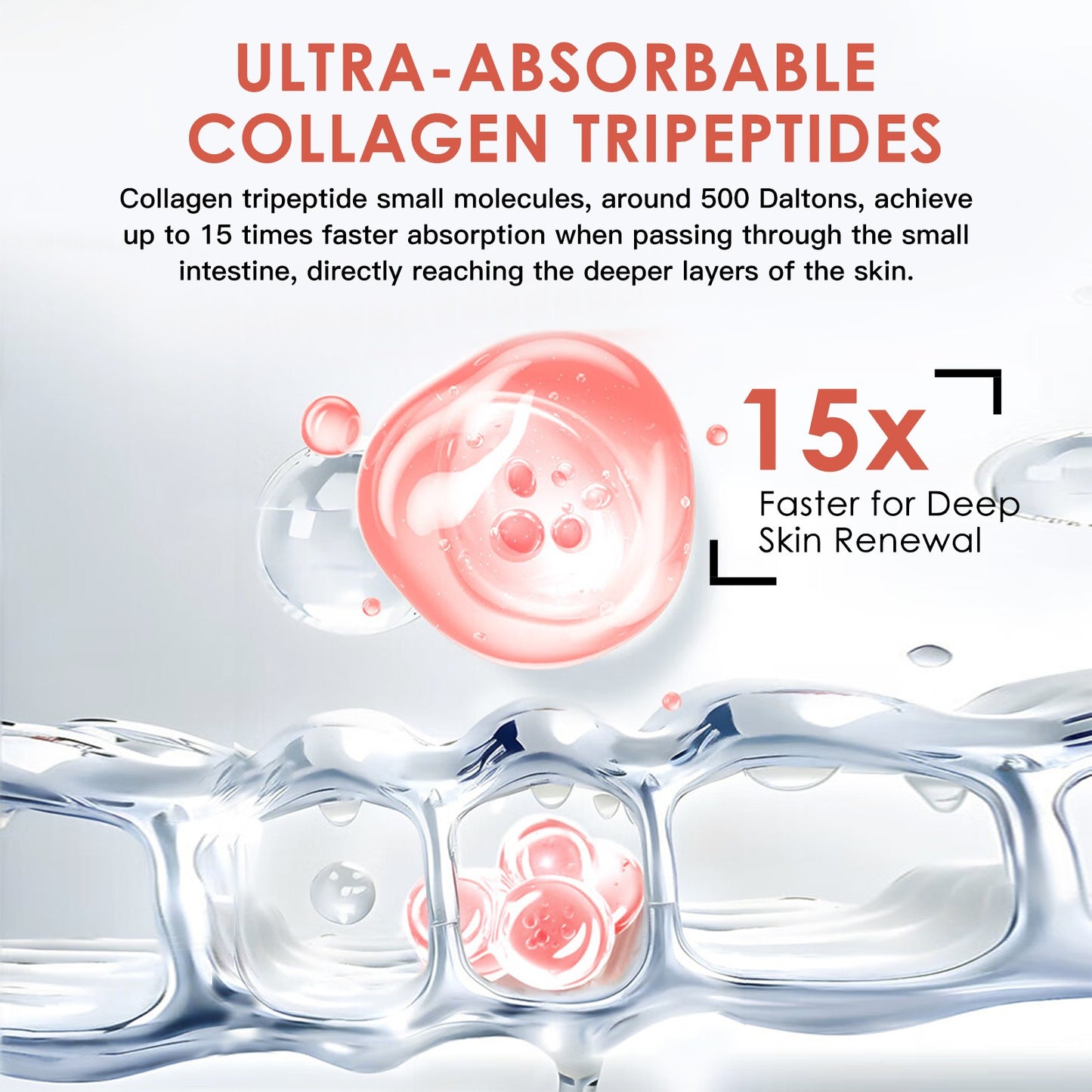 NATURE TARGET Beauty Collagen Peptides Powder: Multi Collagen+Vit C+Biotin+HA—Skin/Hair/Nails/Joint/Digestion—Unflavored,Keto,Non-GMO - 50 Servings