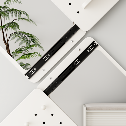 Sliding Door Full-Length Mirror with Pegboard Hooks, Multifunctional Wall-Mounted Organizer Mirror - PAIHOME