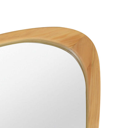 Organic Teardrop Mirror, Irregular Decorative Mirror -  PAIHOME: Modern Style, Solid Wood Frame, HD Tempered Glass