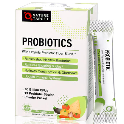NATURE TARGET Probiotics 10-Pack Mix/3‑Box Set: Women/Men/Kids 60B CFU 13 Strains + Women’s 100B CFU 45-Day with D‑Mannose & Cranberry + Women’s Weight/Loss/Immune/Digestive Support; Prebiotics+Probiotics, Shelf Stable, Non‑GMO, Gluten‑Free